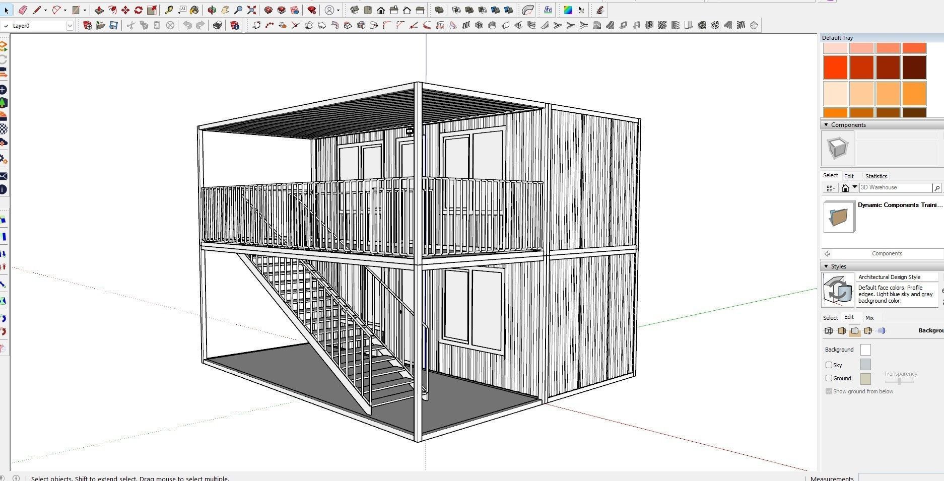 CONTAINER 01 Low-poly 3D model_7