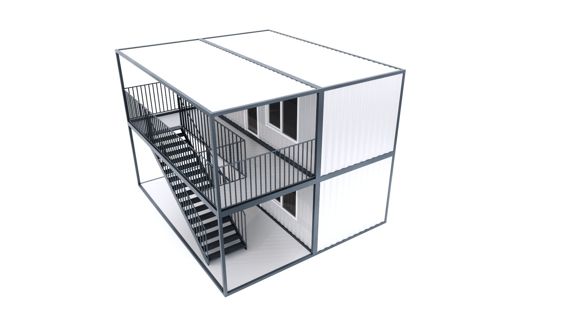 CONTAINER 01 Low-poly 3D model_30