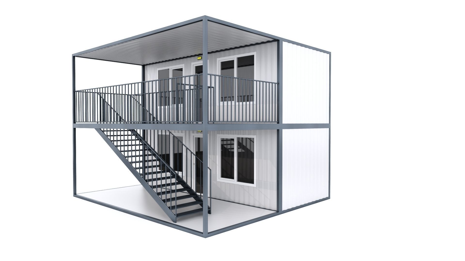 CONTAINER 01 Low-poly 3D model_13