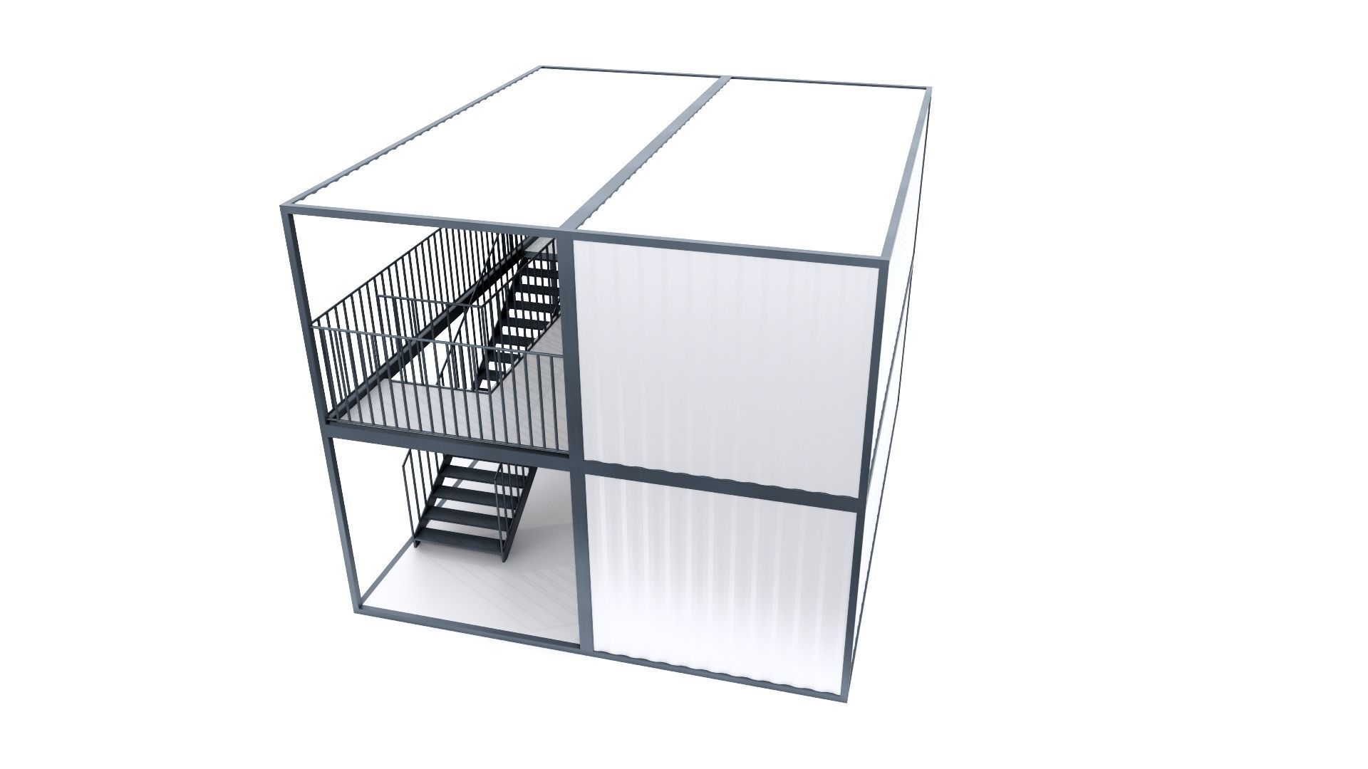 CONTAINER 01 Low-poly 3D model_38