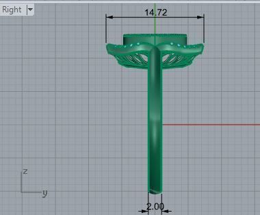 Oval Unique Ring 3152 3D print model_6
