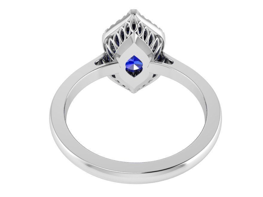 Oval Unique Ring 3152 3D print model_3