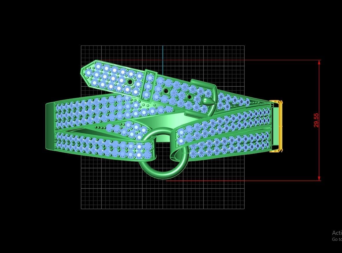 Hermes Braclets Code-BAD042 3D print model_2