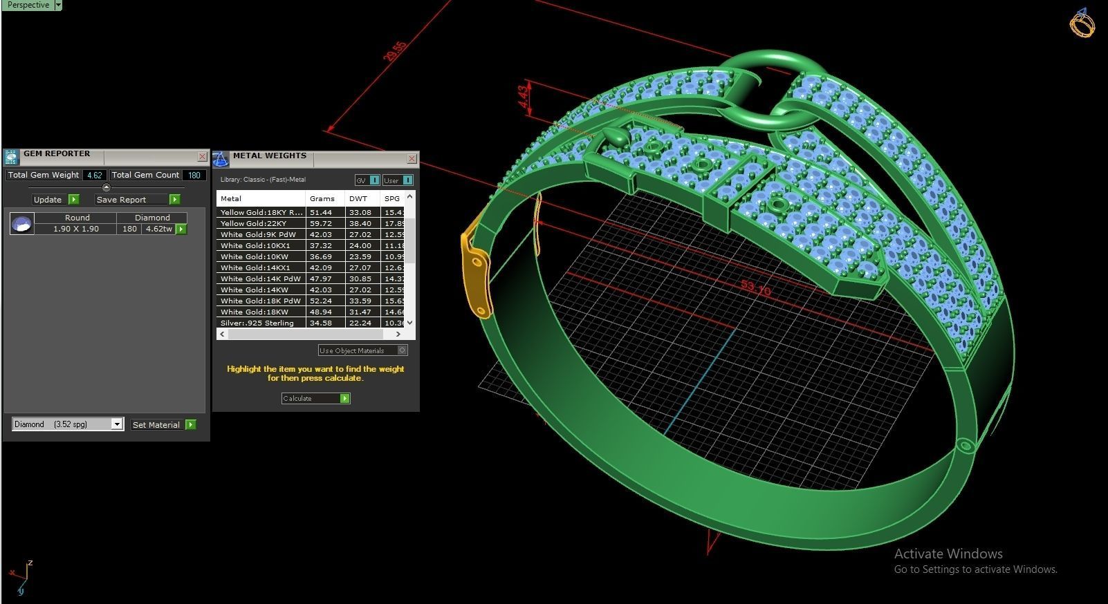 Hermes Braclets Code-BAD042 3D print model_5