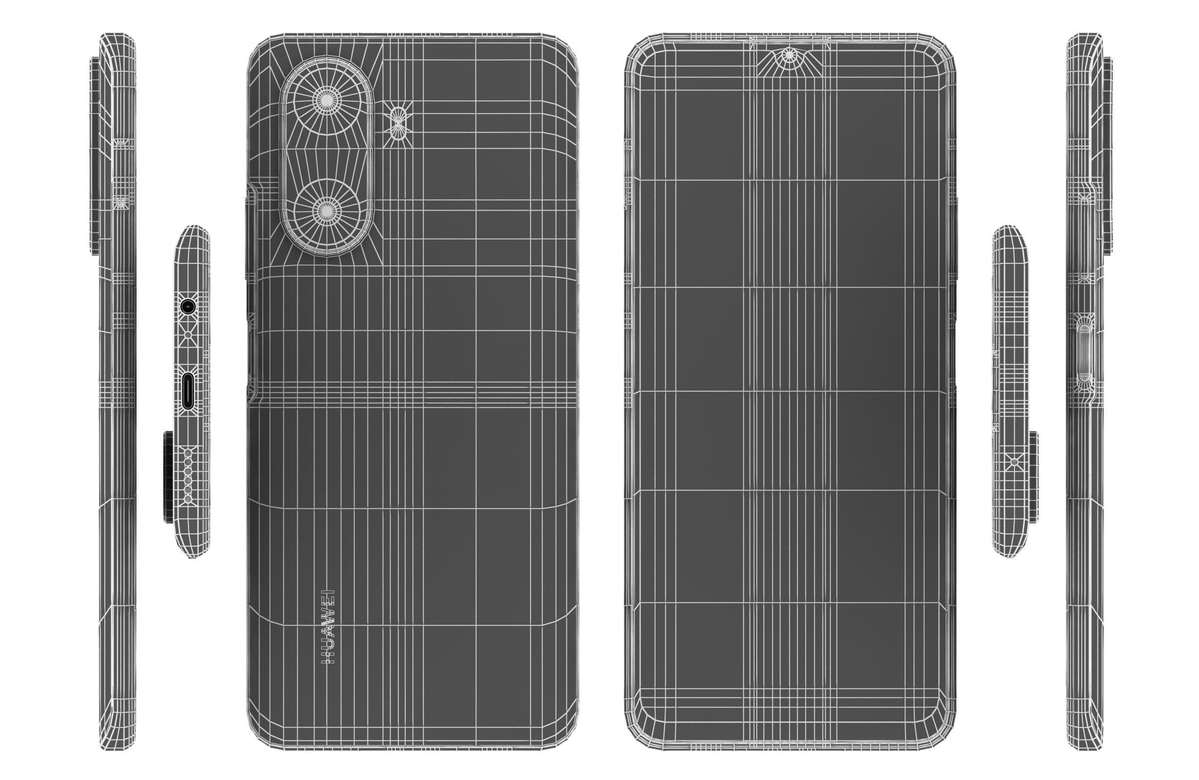 Huawei Enjoy 70z Blue 3D model_16