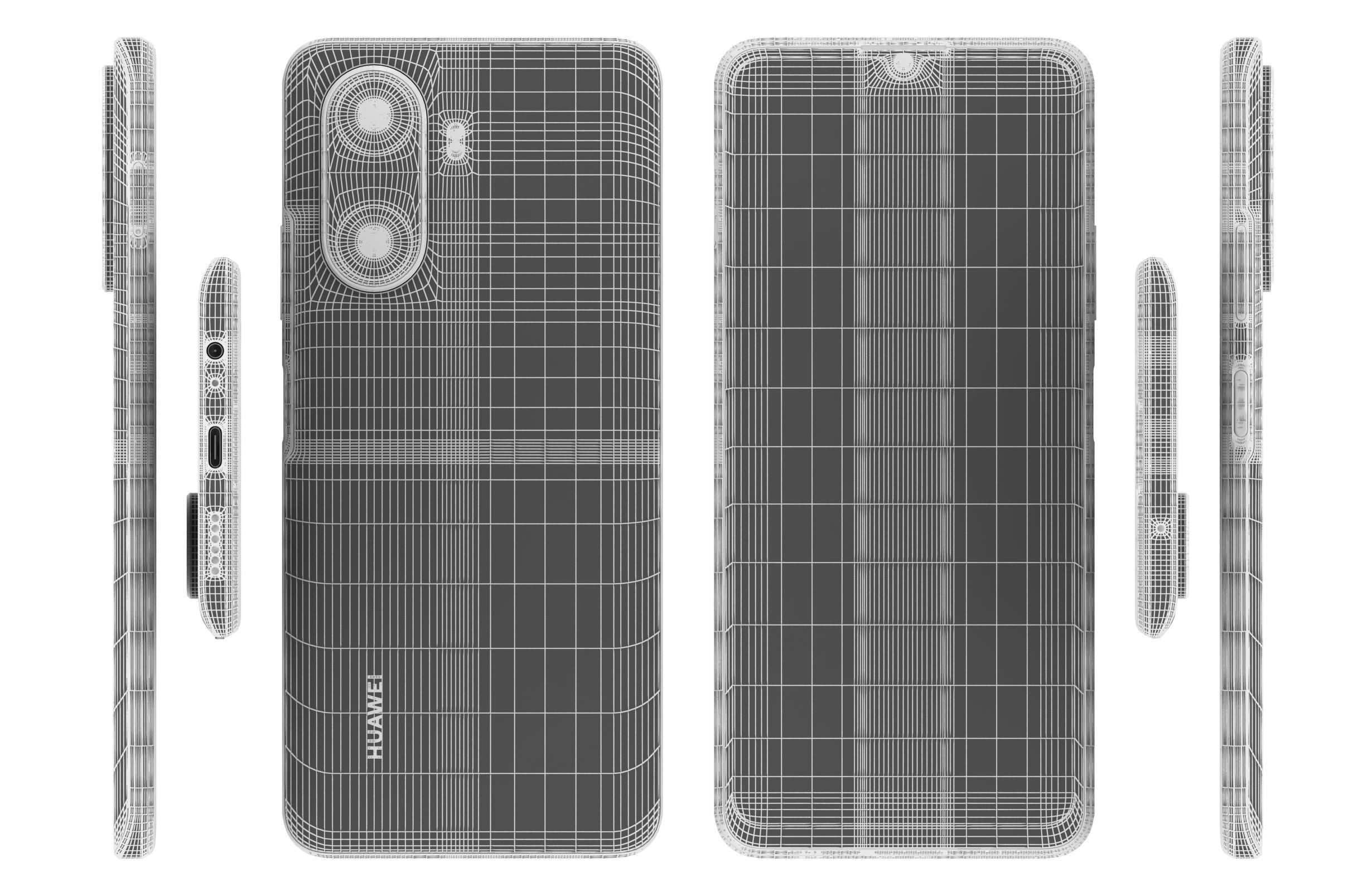 Huawei Enjoy 70z Blue 3D model_17