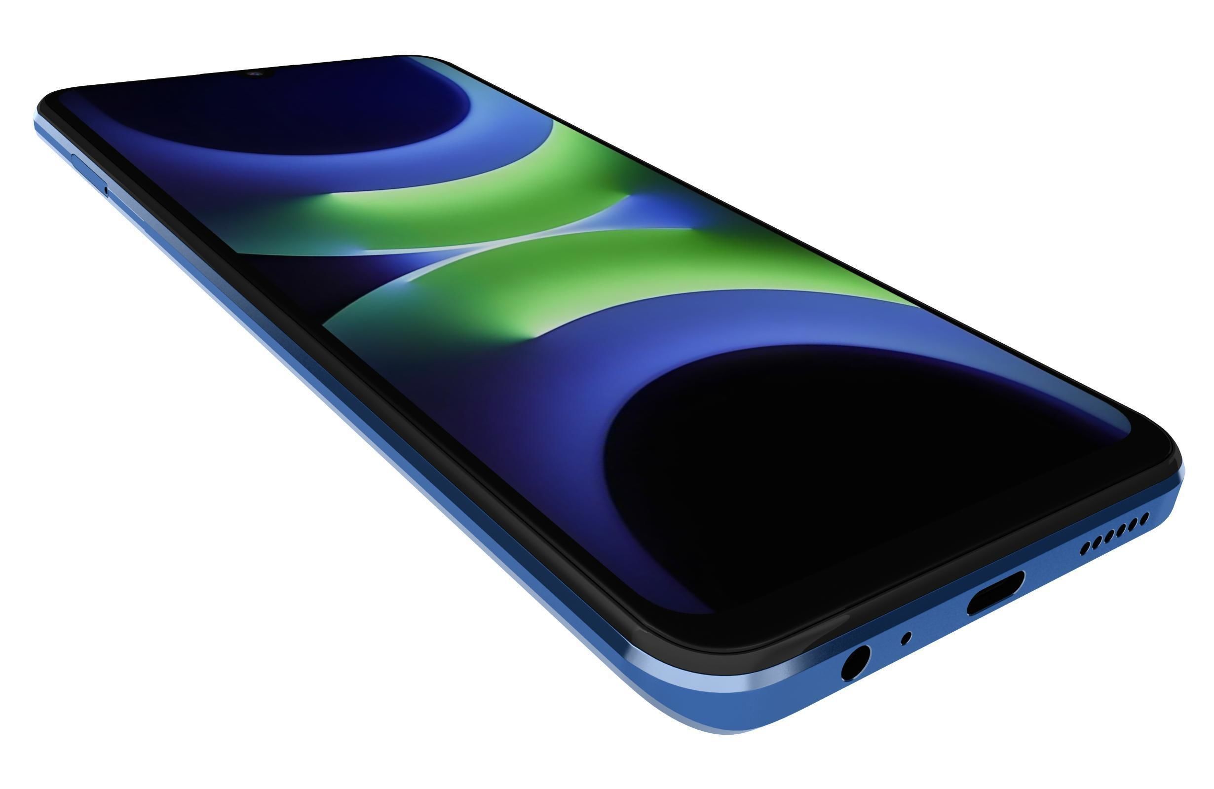Huawei Enjoy 70z Blue 3D model_5