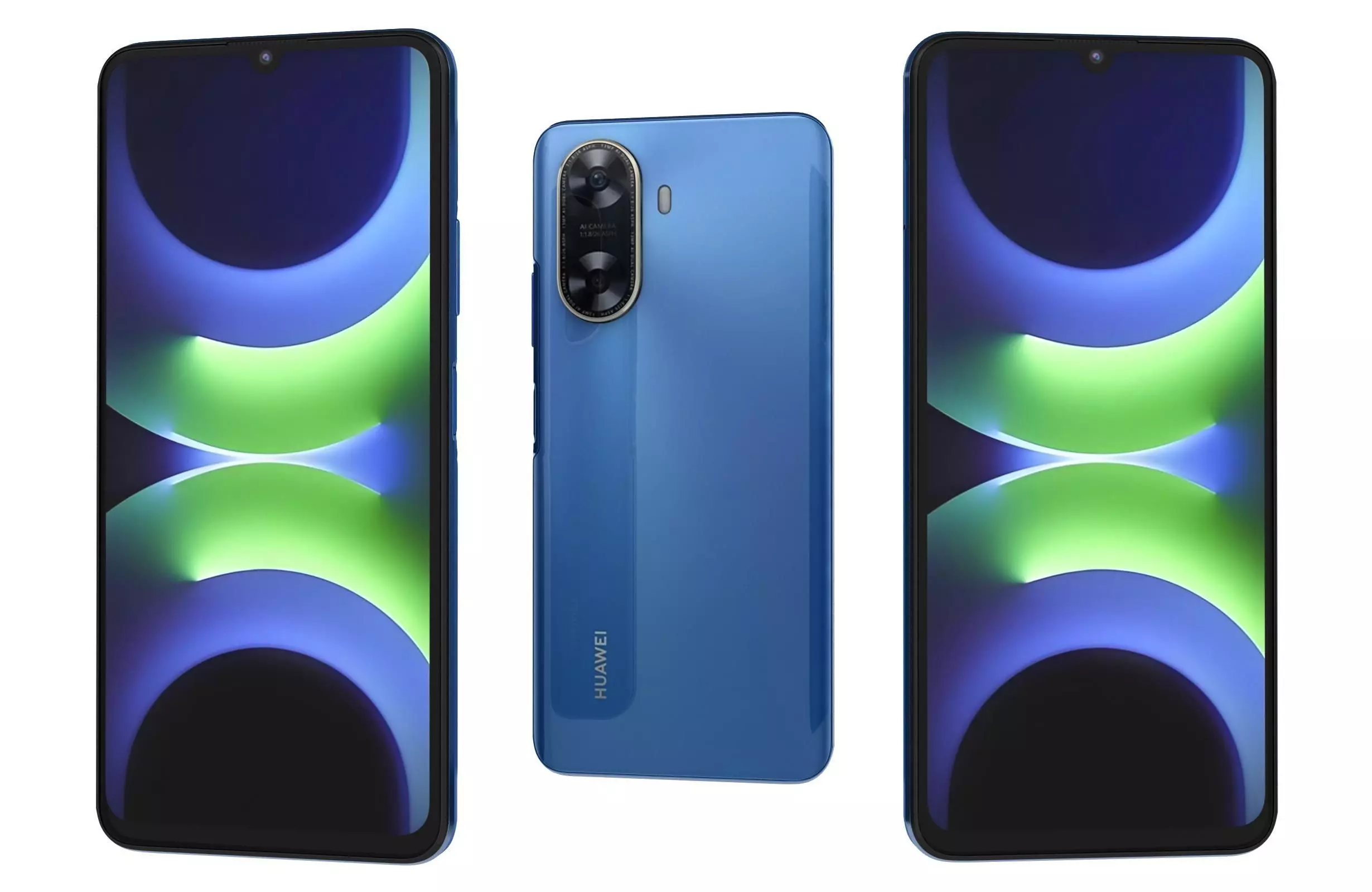 Huawei Enjoy 70z Blue 3D model_0