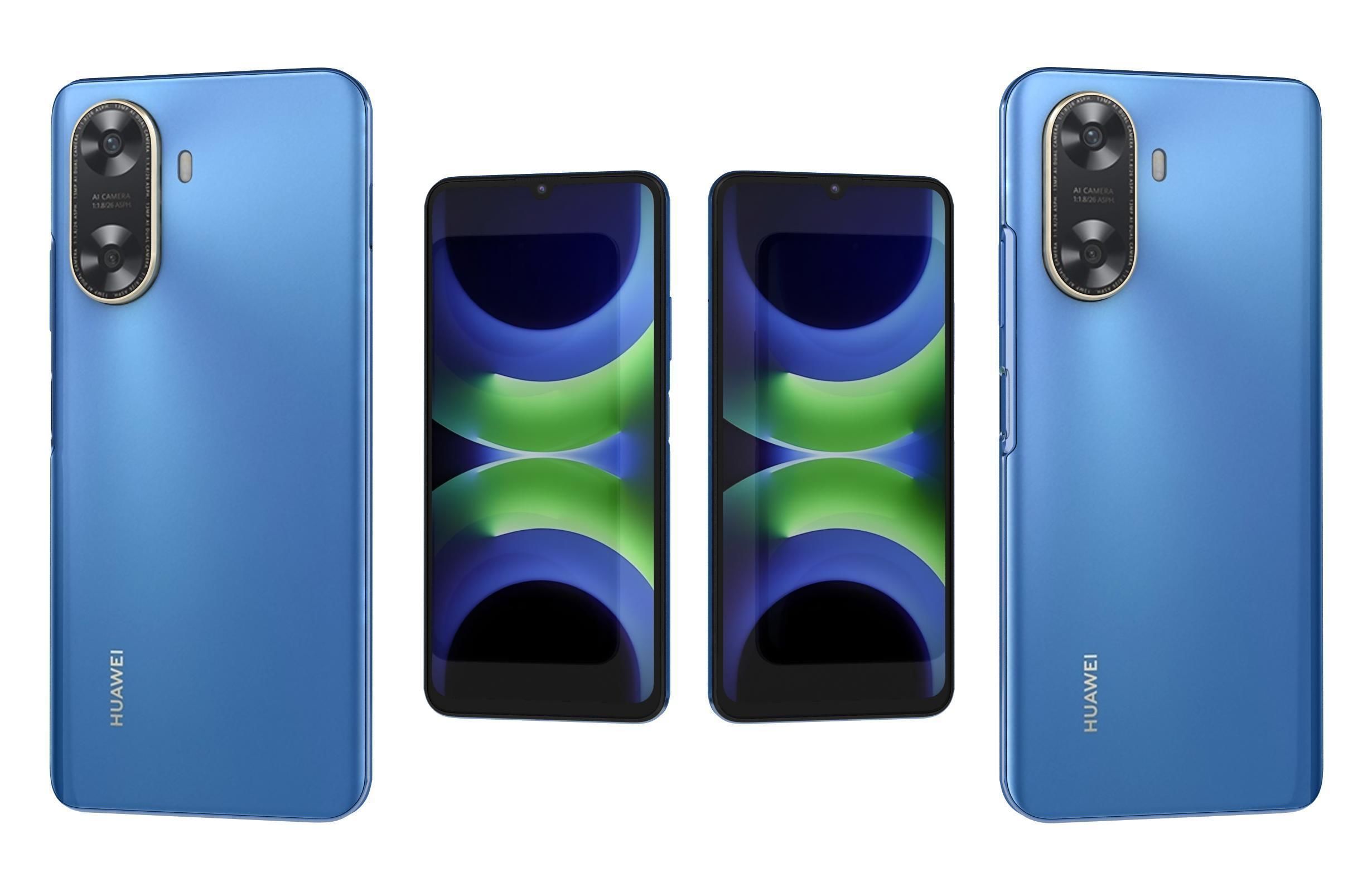 Huawei Enjoy 70z Blue 3D model_10