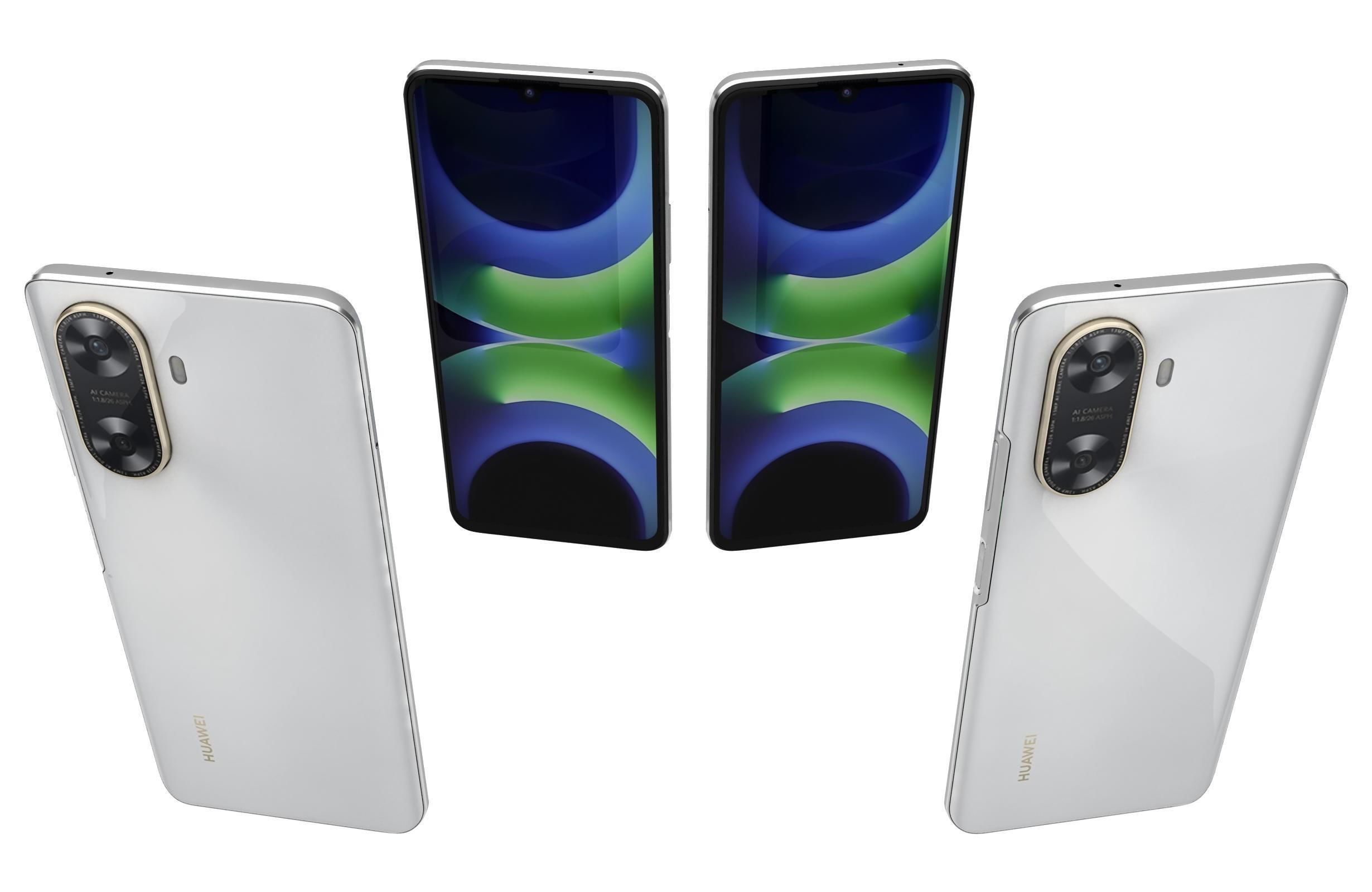 Huawei Enjoy 70z White 3D model_4