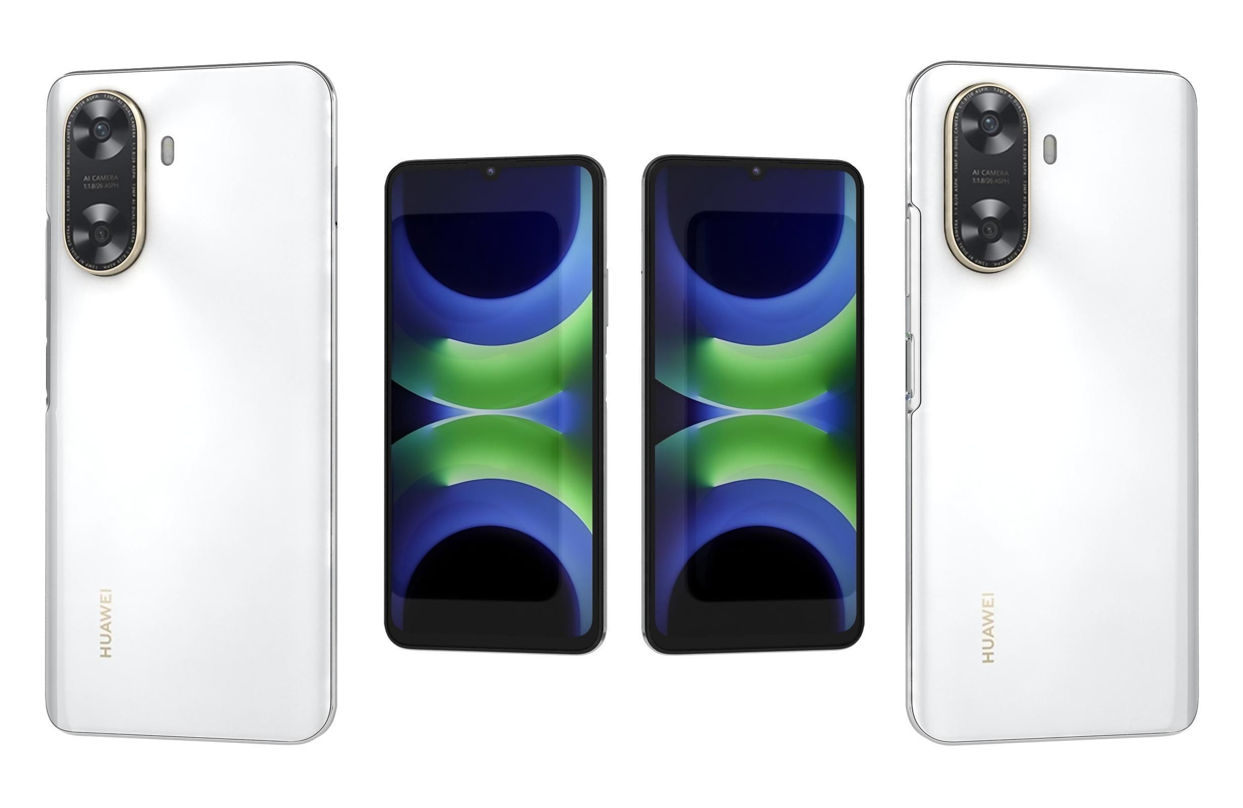 Huawei Enjoy 70z White 3D model_3