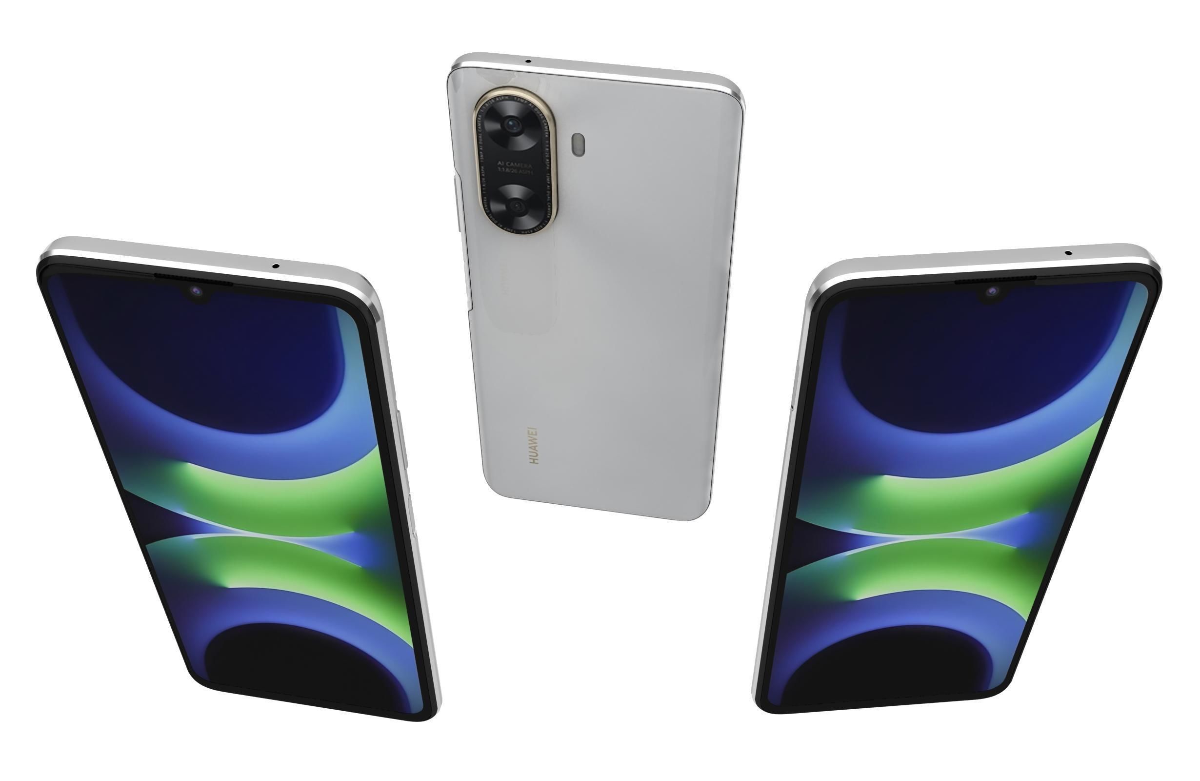 Huawei Enjoy 70z White 3D model_1