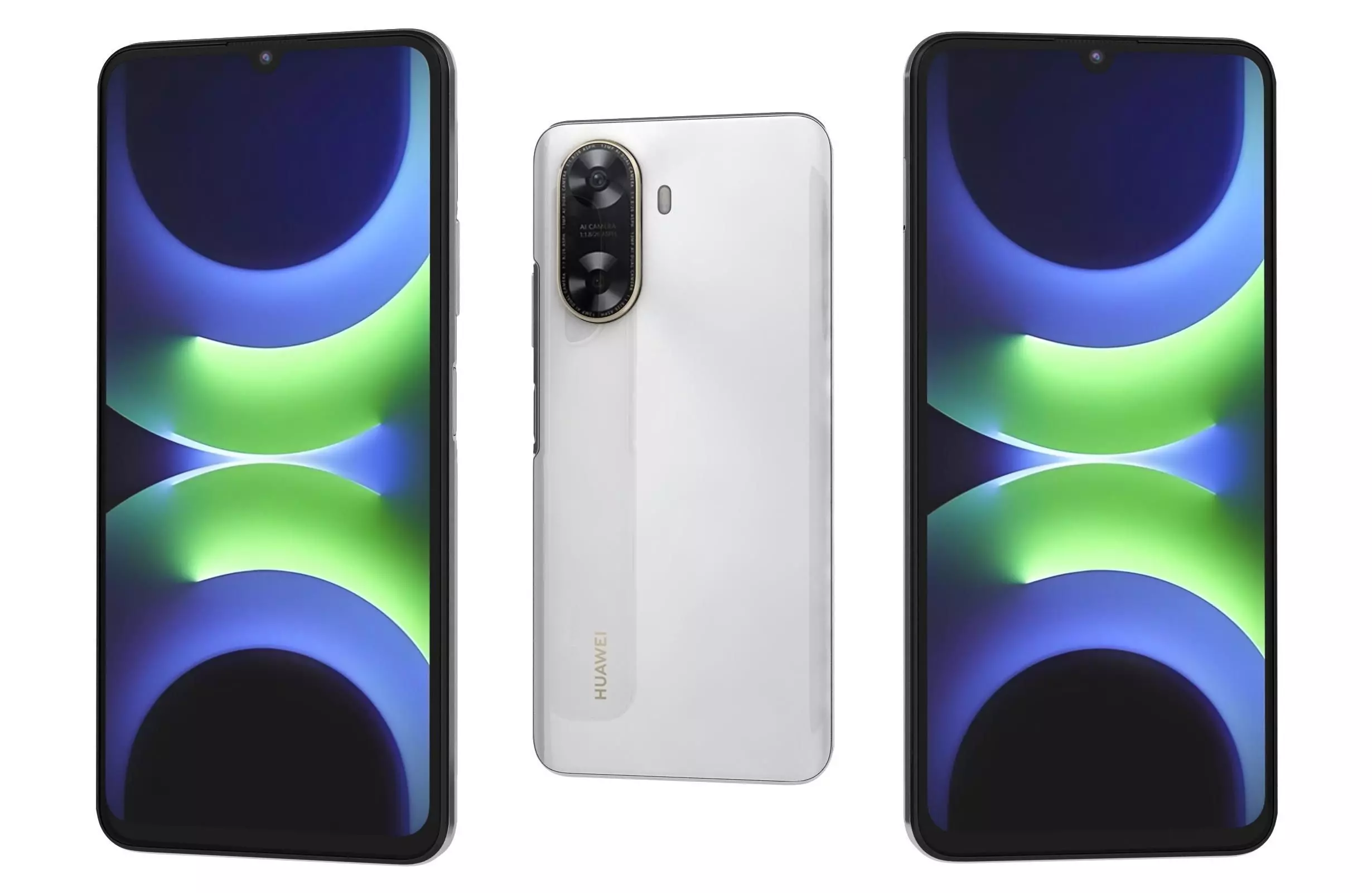 Huawei Enjoy 70z White 3D model_0