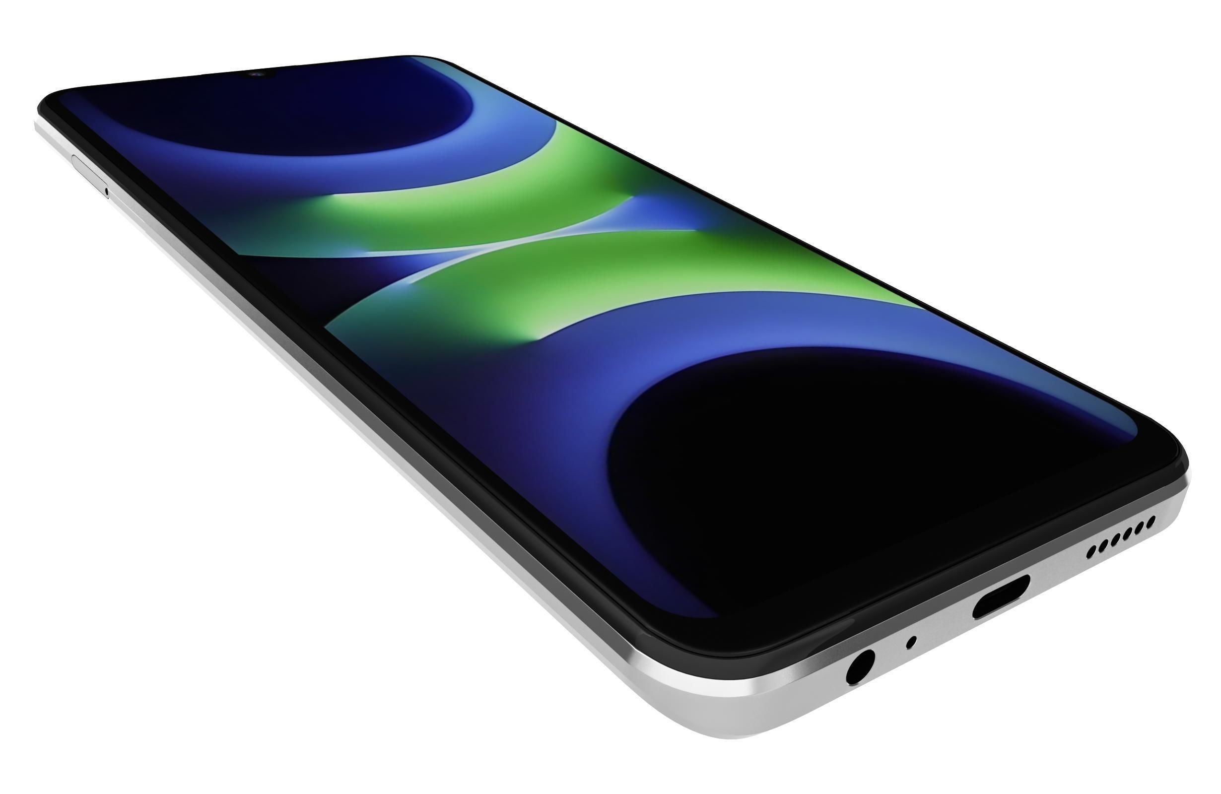 Huawei Enjoy 70z White 3D model_12