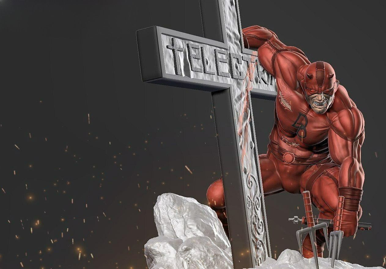 3D Printed Daredevil Superhero Bust 3D model 3D printable | CGTrader
