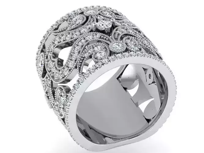 Ornamental Diamond Ring 3175