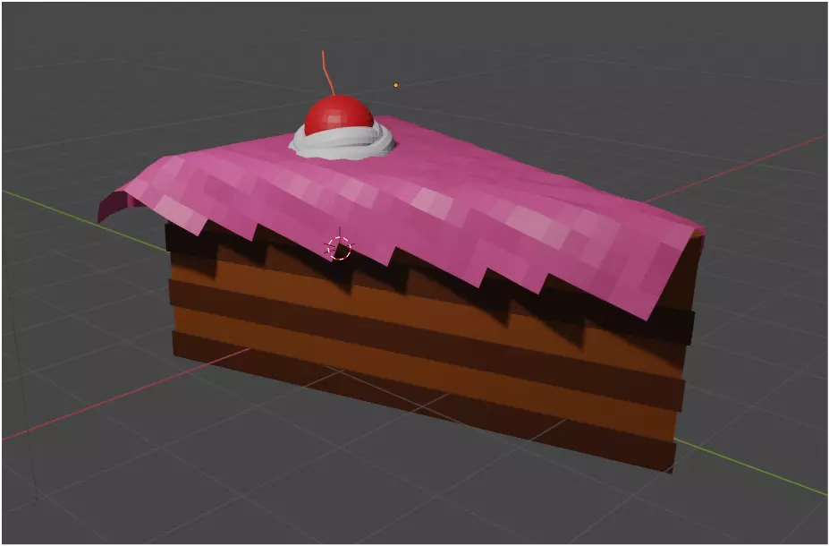 Chocolate Cake 3D model_0