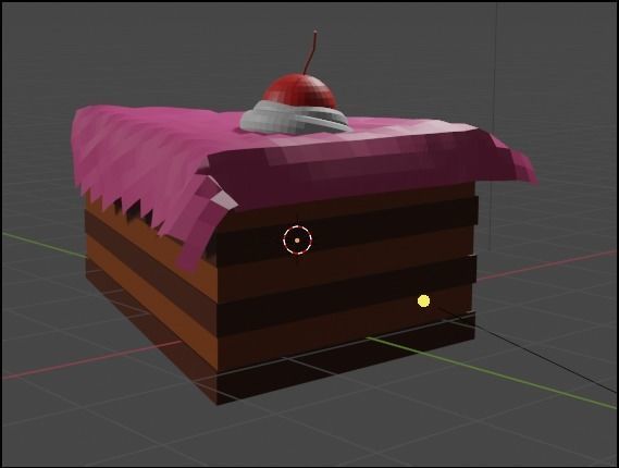 Chocolate Cake 3D model_2