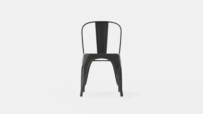 Amparo Chair Metal Low-poly 3D model