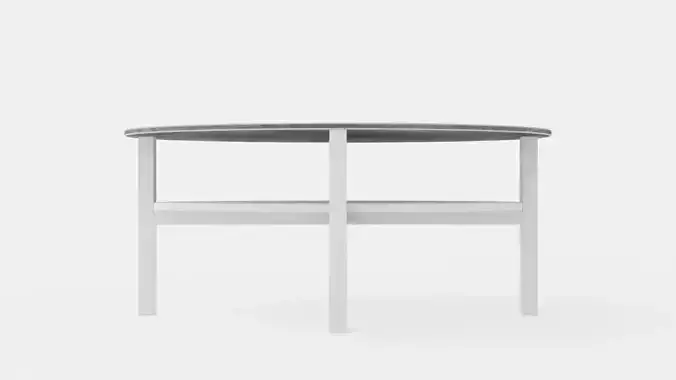 Ameli Coffee Table 120 Cm Oval Gray White