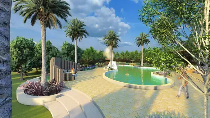 Luxurious Hotel Swimming pool