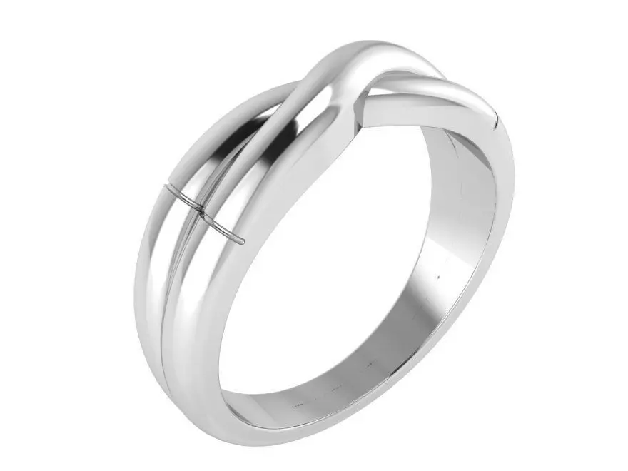 Twisted Band Ring 3200 Free 3D print model