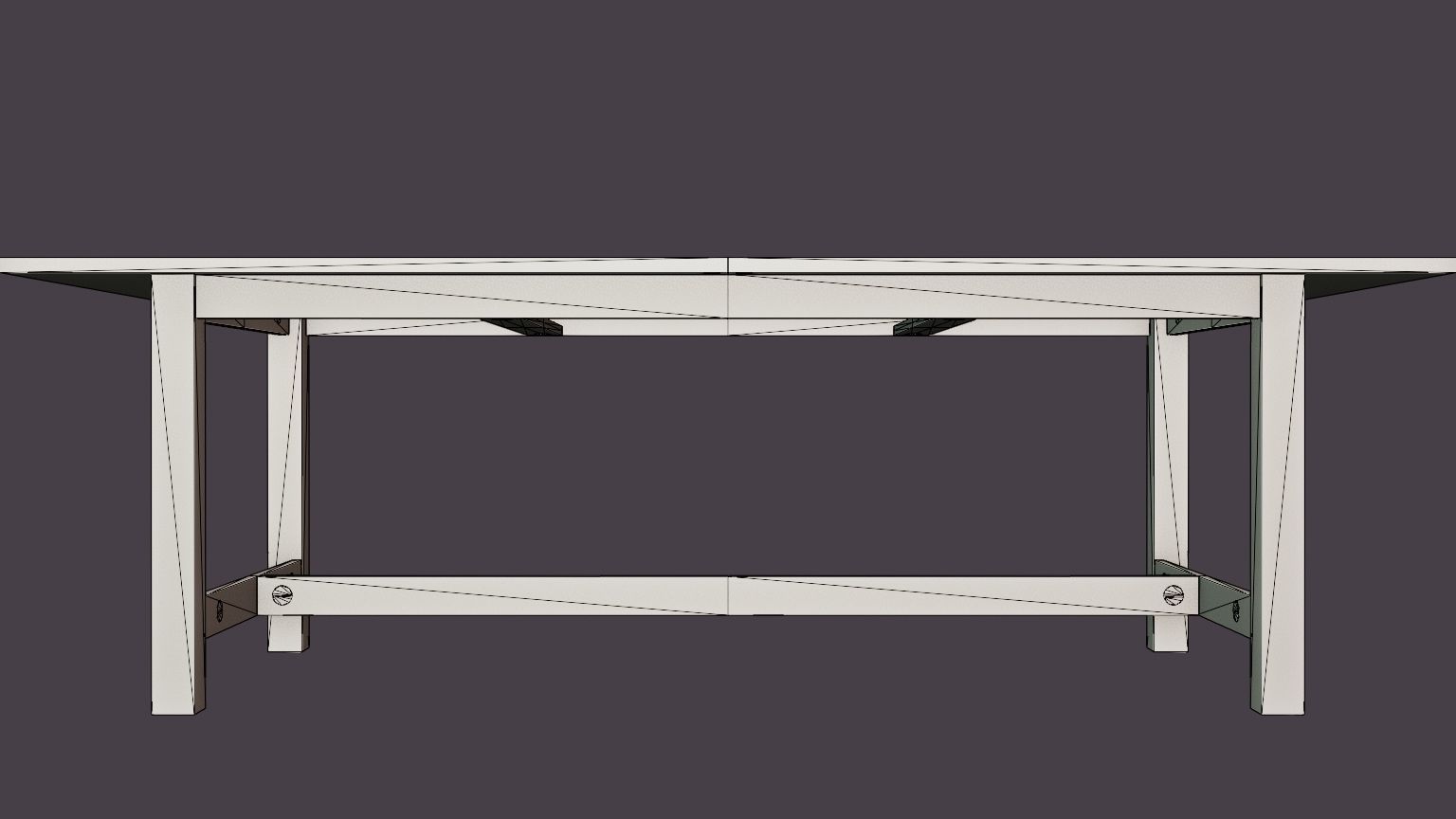 Altea Extensionable Dining Table Low-poly 3D model_7