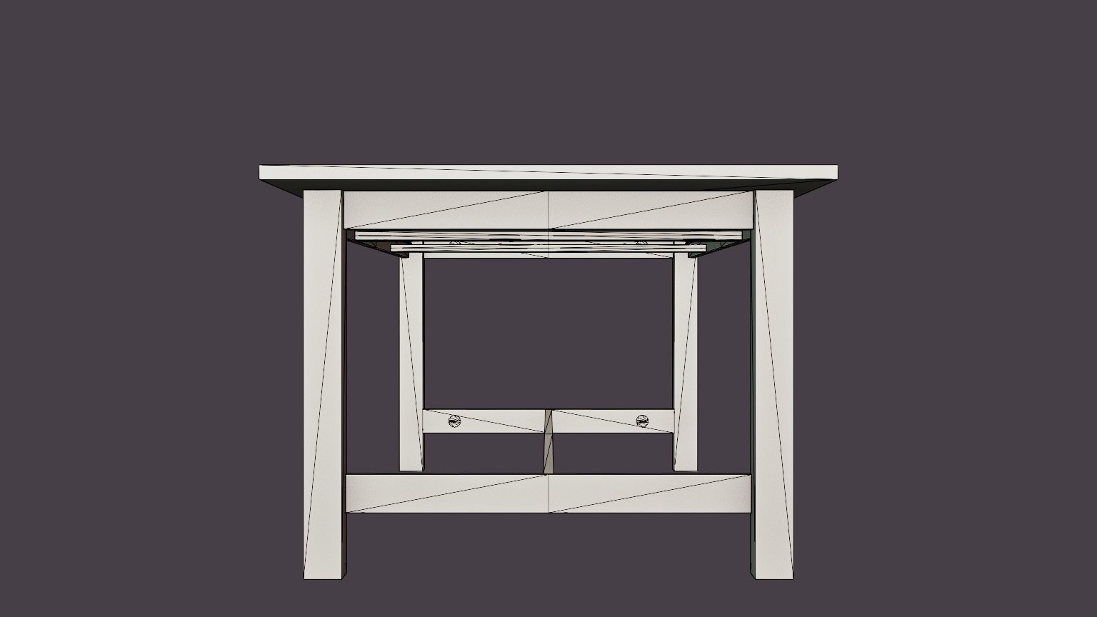 Altea Extensionable Dining Table Low-poly 3D model_5