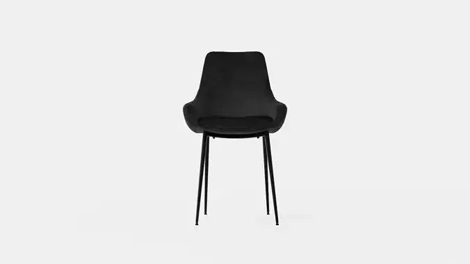 Alsarp Kitchen Chair Gray Low-poly 3D model