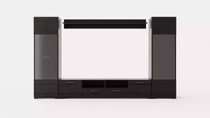 Apryl Media Furniture 260 Cm Black