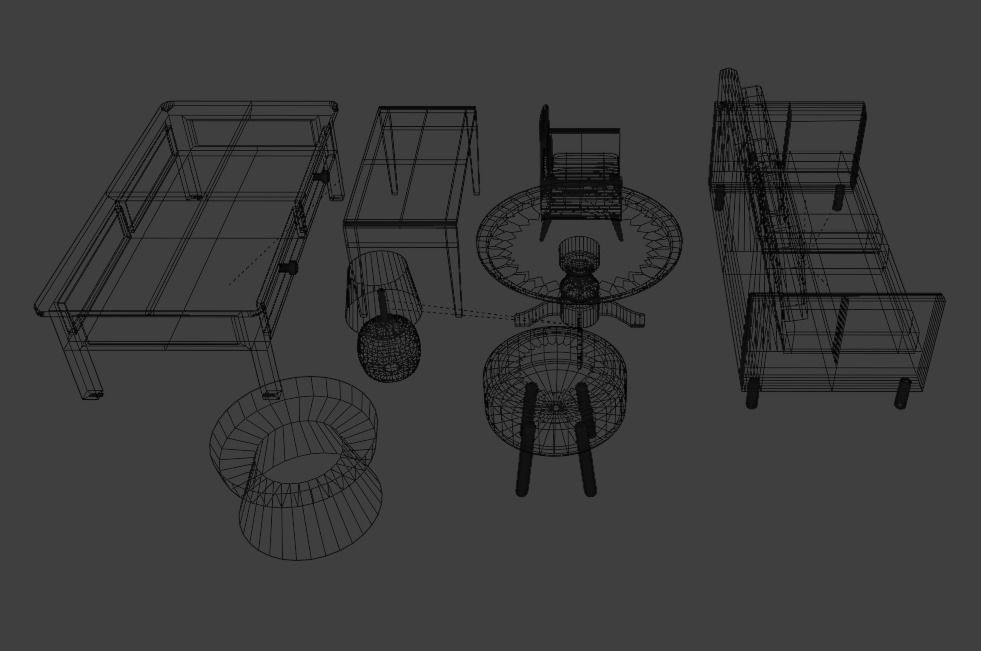 Furniture Pack 3D model_6