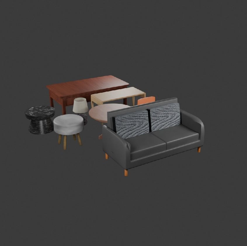 Furniture Pack 3D model_1