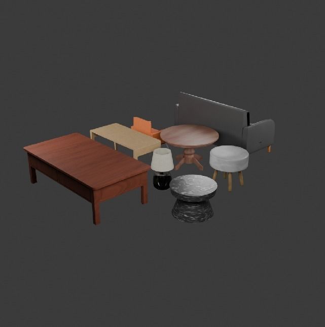 Furniture Pack 3D model_4