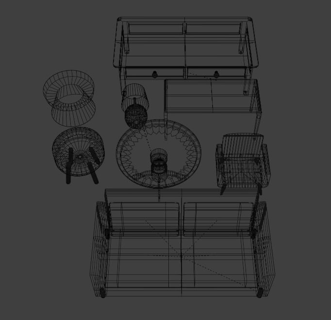 Furniture Pack 3D model_5