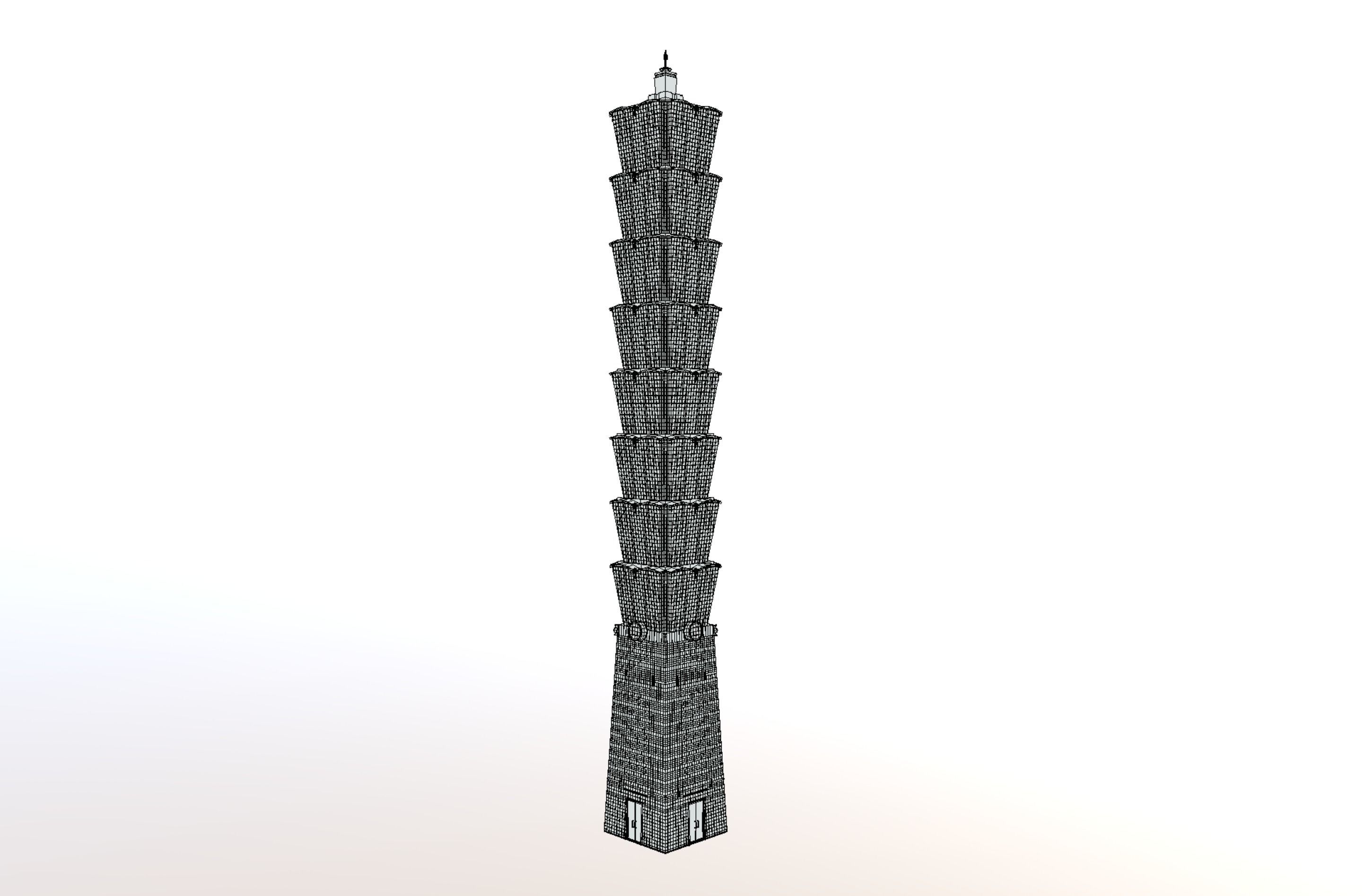 Taipei 101 3D model_6