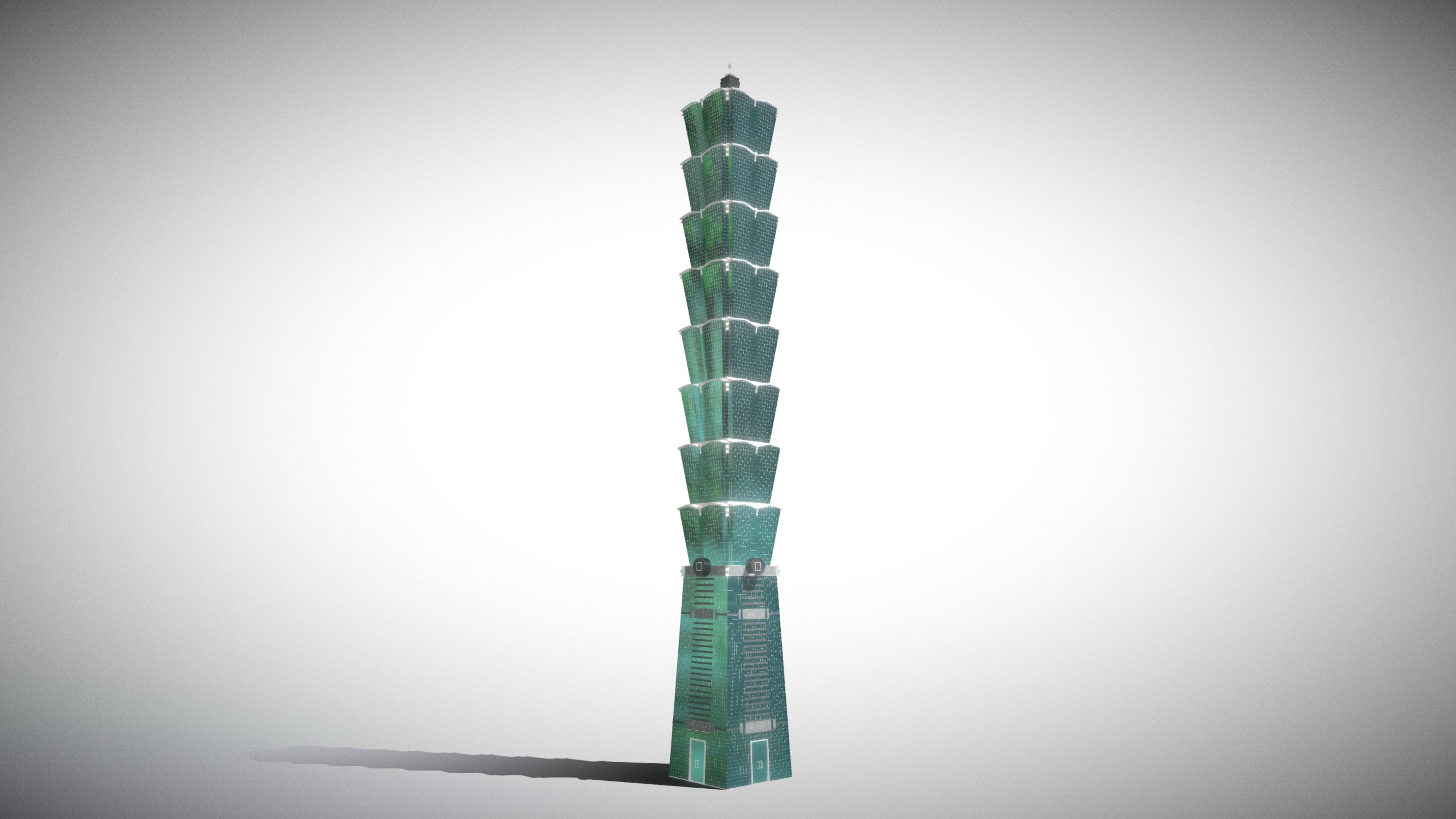 Taipei 101 3D model_2