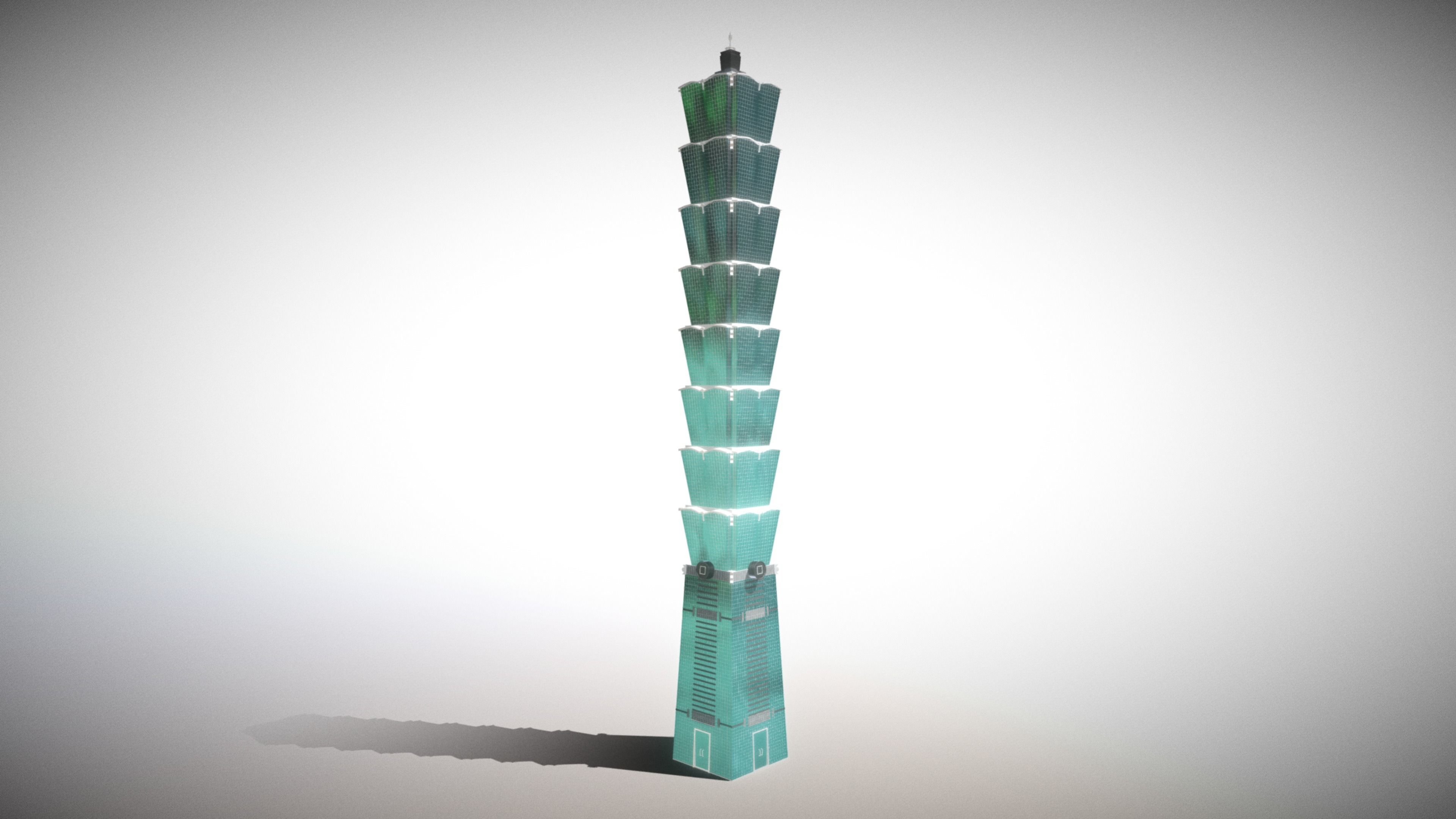 Taipei 101 3D model_4