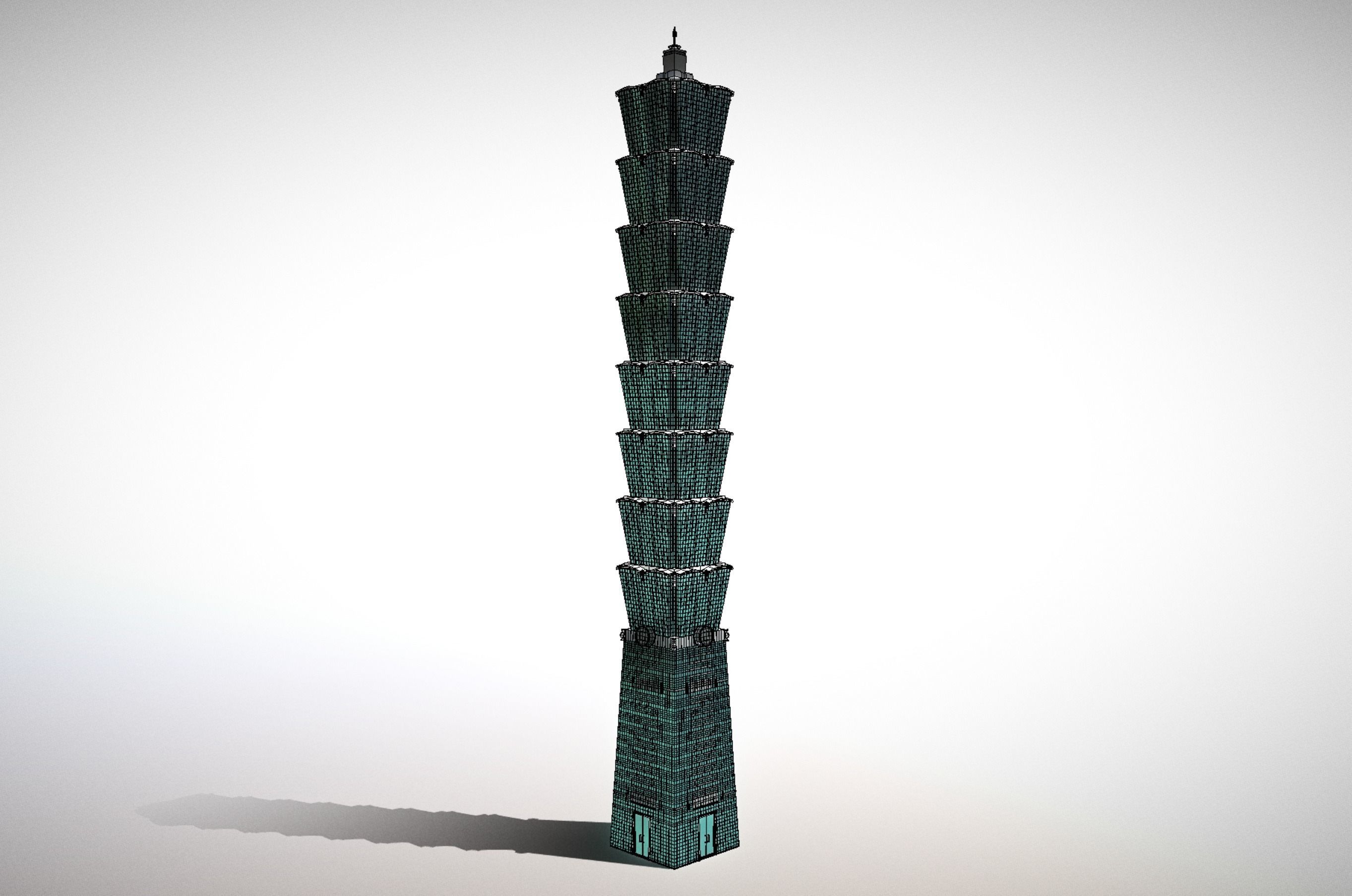 Taipei 101 3D model_5