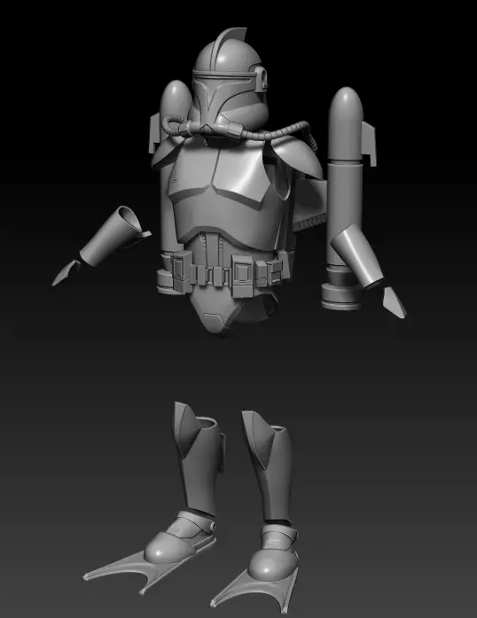 Clone Scuba Trooper One12 Scale Custom STL Files 3D print model_0