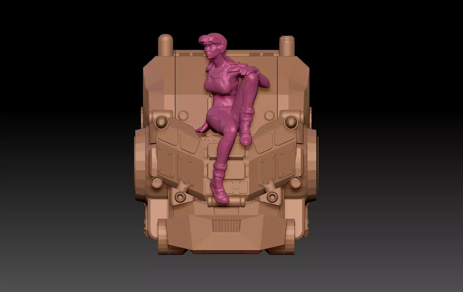APOCALYPSE PILOTA MECHA GARAGE MILITARY 1 3D print model_0