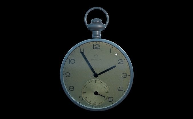 Pocket Watch Low-poly 3D model