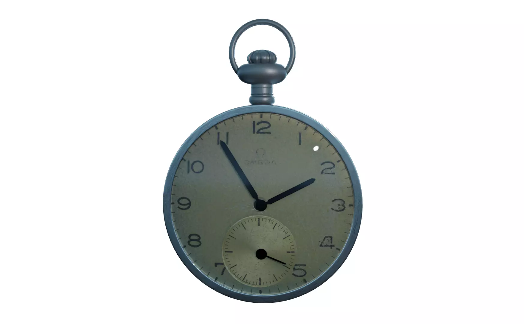 Pocket Watch Low-poly 3D model