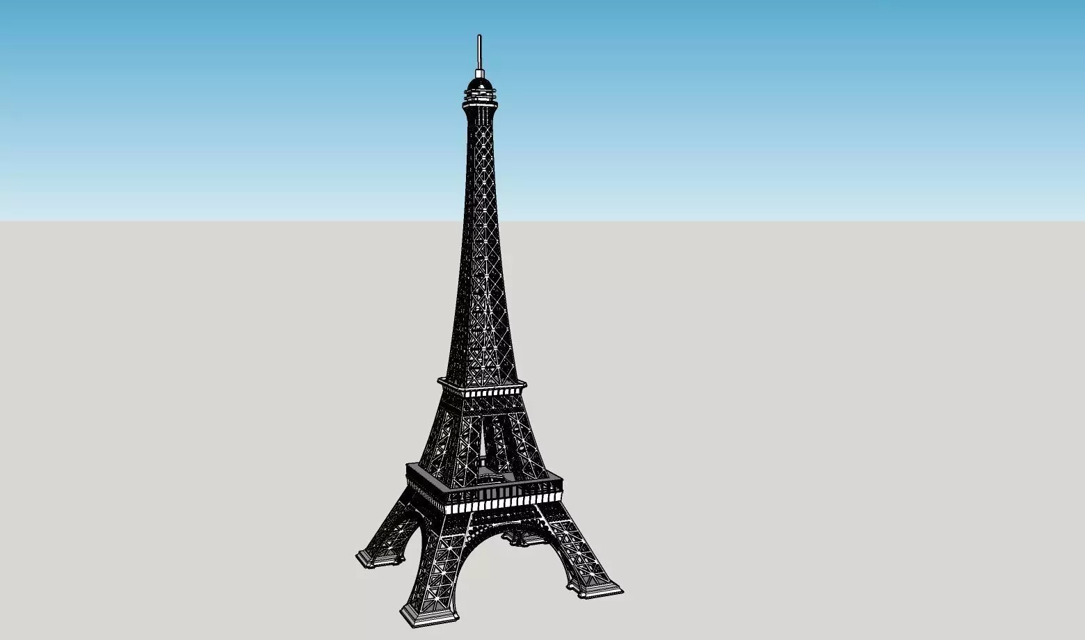 3D Printable Eiffel Tower 3D print model_0