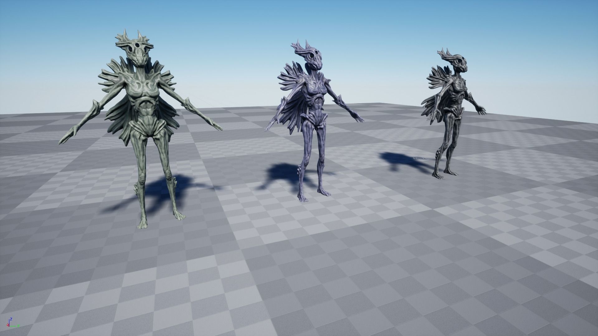 Alien F  Low-poly 3D model_15