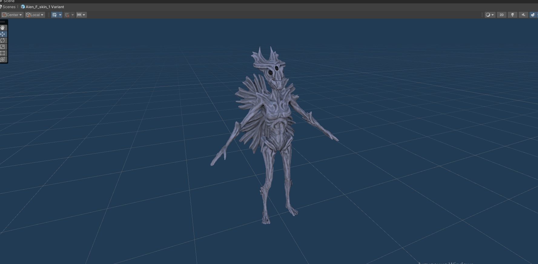 Alien F  Low-poly 3D model_17