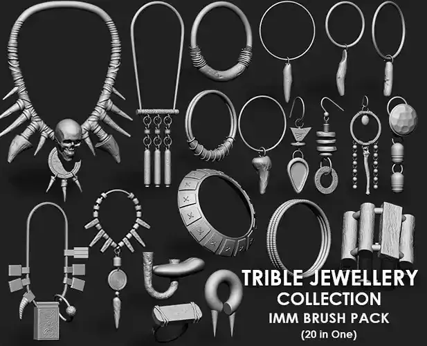 Trible Jewellery Collection IMM Brush Pack 20 in One 