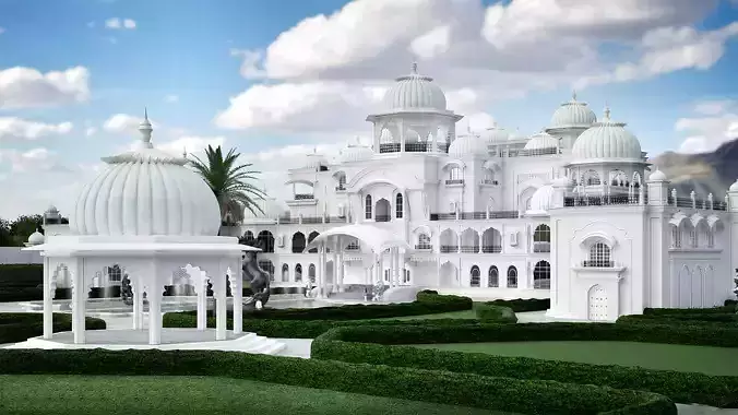Indian mension house 3D model
