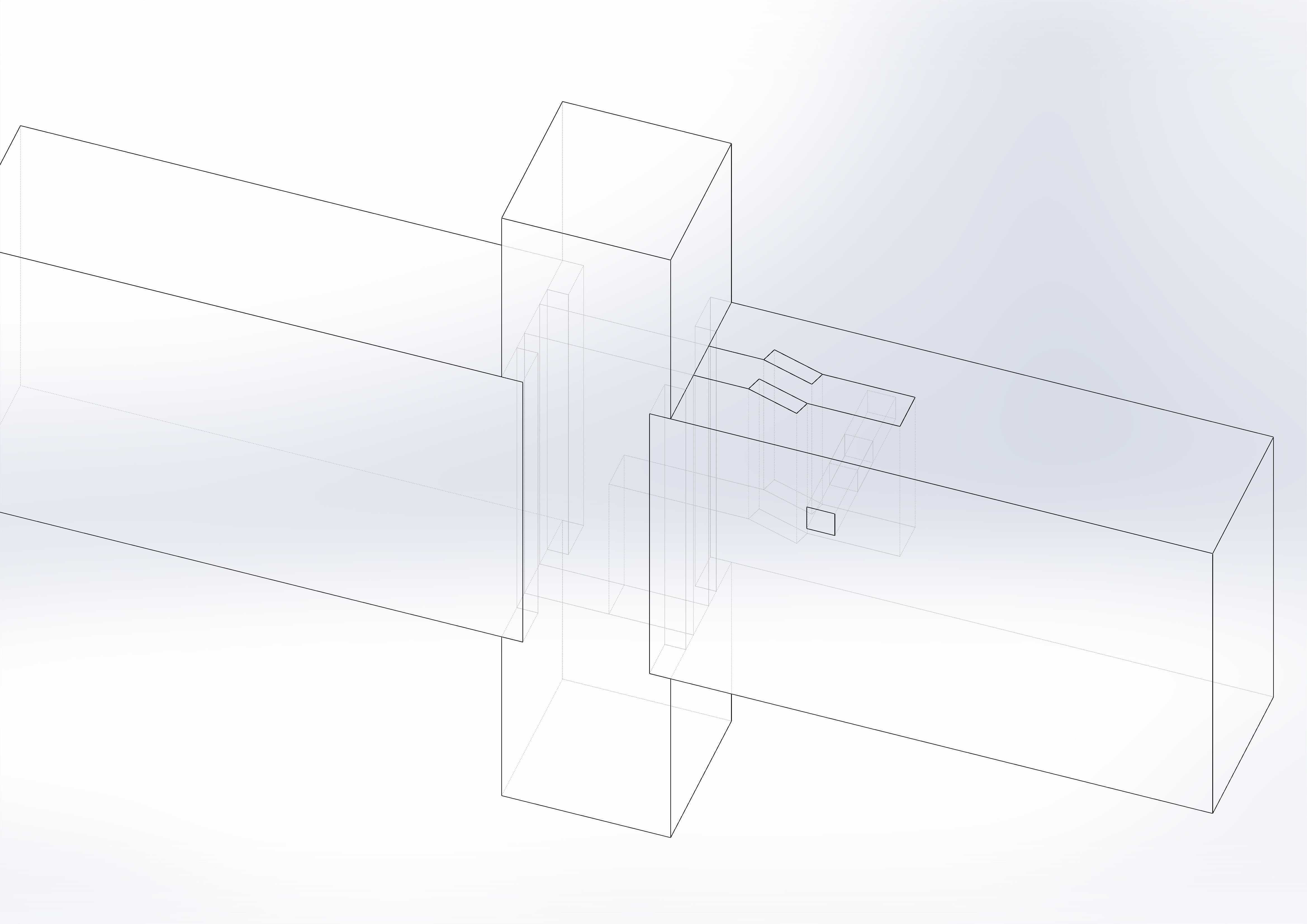 Sao Tsugi - 3 elements - Classical Japanese Wood Joint Free 3D model_2