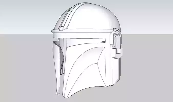 3D Printable Mandalorian Helmet