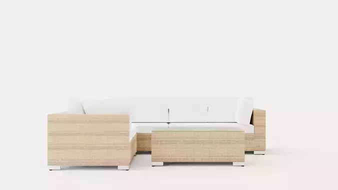 Bahamas Lounge Group 6 Seater Table